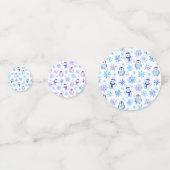 Confettis Snowflakes, Snowmen et Pingouins de Noël (Derrière)