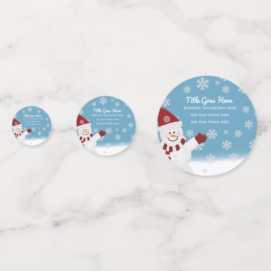 Confettis Snowman Custom (Devant)