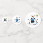 Confettis Snowman sur une journée ensoleillée d'hiver (Derrière)