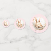 Confettis Snuggle Bunny C'est une fille (Devant)