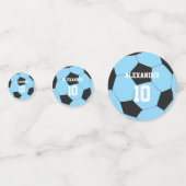 Confettis Soccer | Nom et numéro (Devant)