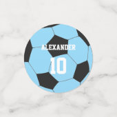 Confettis Soccer | Nom et numéro (Petit recto)