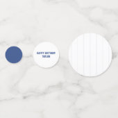 Confettis Soirée de baseball Sport Pinstripe Anniversaire (Derrière)