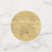 Confettis Soirée de Noël verte et or (Petit recto)