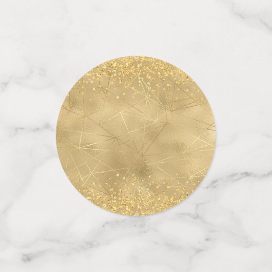 Confettis Soirée de Noël verte et or (Petit recto)