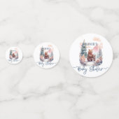 Confettis Son Baby shower Froid Hors Forêt D'Hiver Ours (Devant)