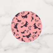 Confettis Sorcière volante entre la moitié de la lune à Hall (Petit recto)