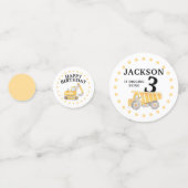 Confettis Sous chantier camions garçon table d'anniversaire (Devant)