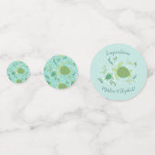 Confettis Sous le Baby shower des tortues de mer (Devant)