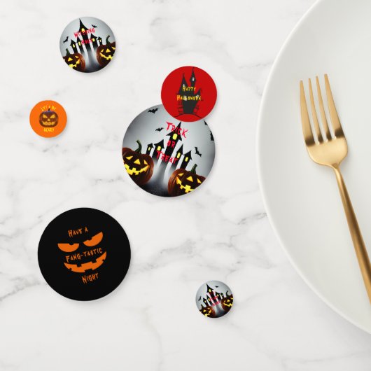 Confettis Soyons effrayants Joyeux Halloween Jack 'o Lantern (Groupe)