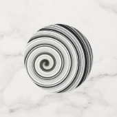 Confettis spirale noire et blanche (Petit recto)