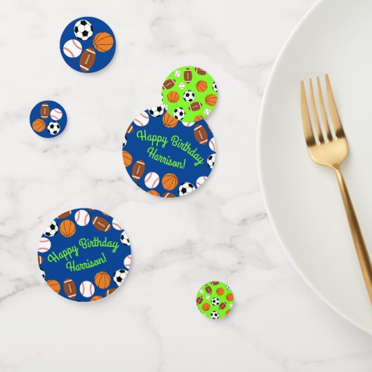 Confettis Sports Anniversaire Fête Enfants mignonne (Groupe)