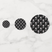 Confettis squelette d'Halloween avec une épée (Derrière)