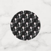 Confettis squelette d'Halloween avec une épée (Petit recto)