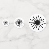 Confettis Starburst rétro du milieu du siècle (Derrière)