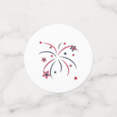 Confettis Statue de la Liberté avec Feu d'Artifice 250e Indé (Petit recto)