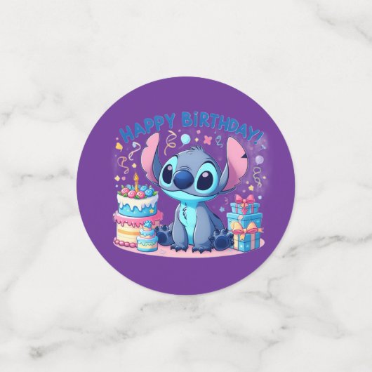 Confettis Stitch Party (Petit recto)