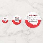 Confettis Sto Lat ! Carte de la chanson polonaise (Devant)