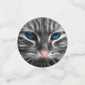 Confettis Superbe Chat aux Yeux Bleus (Petit recto)