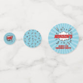 Confettis Superhero Comic Anniversaire Table de fête Confett (Derrière)