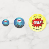 Confettis Superhero Comic Book N'importe quel âge Anniversai (Derrière)