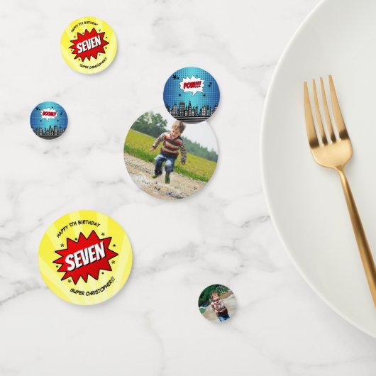 Confettis Superhero Comic Book N'importe quel âge Anniversai (Groupe)