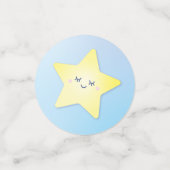 Confettis Sur la Lune et le Baby shower des étoiles (Petit recto)