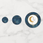 Confettis Sur Le Baby shower À Thème Espace Lune (Devant)