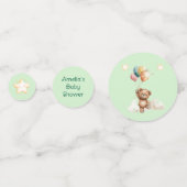 Confettis Sweet Little One sur le chemin Baby shower vert (Devant)
