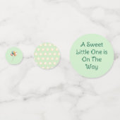 Confettis Sweet Little One sur le chemin Baby shower vert (Derrière)