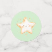 Confettis Sweet Little One sur le chemin Baby shower vert (Petit recto)