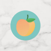 Confettis Sweet Peach Cute Fruit 1er Anniversaire Thème (Petit recto)