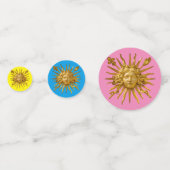 Confettis Symbole de Louis XIV le Roi Soleil (Devant)