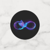 Confettis Symbole de Neon Infinity par Glowing Hummingbird (Petit recto)
