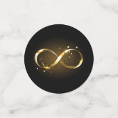 Confettis Symbole d'infini doré (Petit recto)