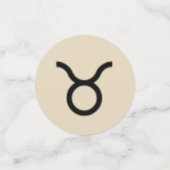 Confettis Symbole du zodiaque de Taurus par Kenneth Yoncich (Petit recto)