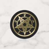 Confettis Symbole pentagramme classique (Petit recto)