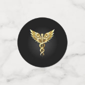 Confettis Symbole Polygonal Or Caduceus (Petit recto)