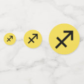 Confettis Symbole zodiaque Sagittarius Standard par K Yoncic (Devant)