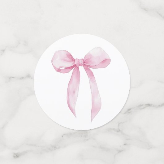 Confettis Table Bow rose (Petit recto)