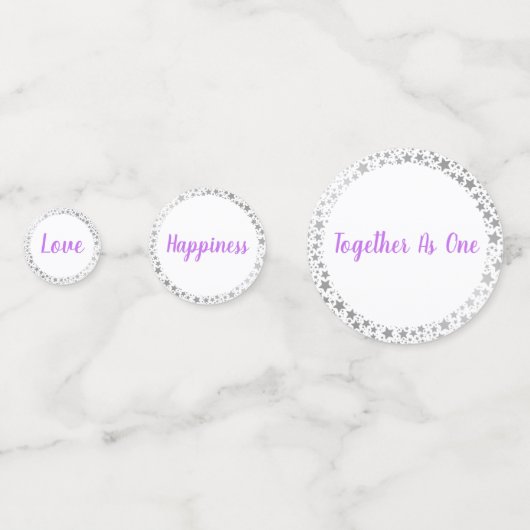 Confettis Table Confetti-Mariage (Derrière)