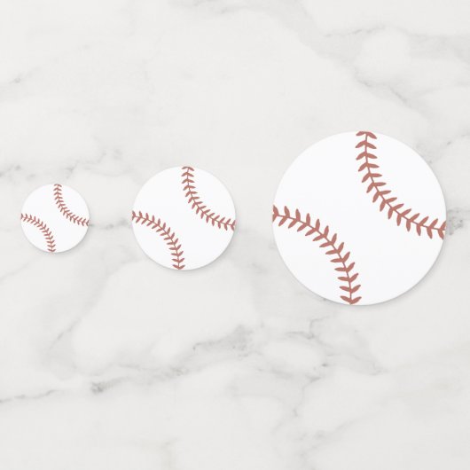 Confettis Table d'anniversaire de baseball (Devant)