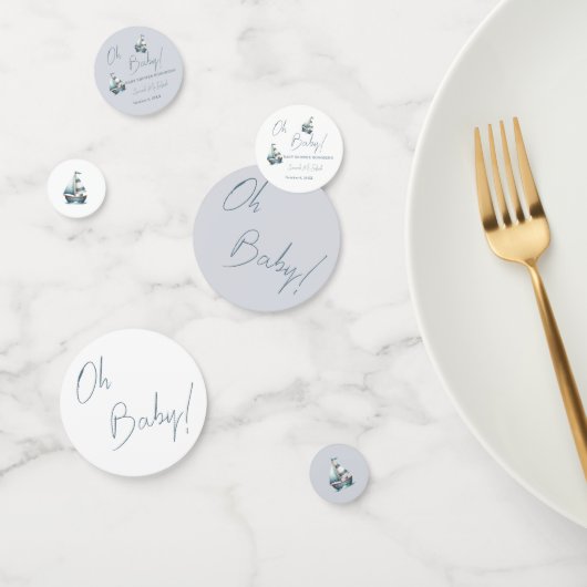 Confettis Table de Baby shower de voiliers nautiques (Groupe)