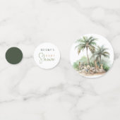 Confettis Table de Baby shower Jungle Safari Animaux (Devant)