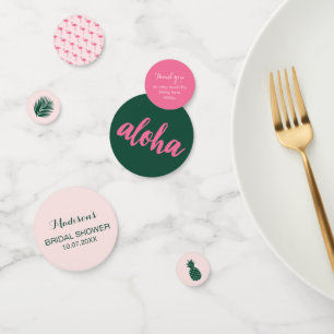Confettis Table de Baby Shower Mariage Aloha