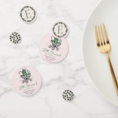 Confettis Table de Baby shower rose et vert (Groupe)