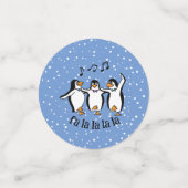 Confettis Table de design de pingouins de danse (Petit recto)