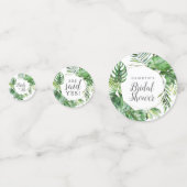 Confettis Table de Fête des mariées de palme tropicale sauva (Devant)