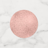 Confettis Table de Fête des mariées rose Gold Brushstroke Co (Petit recto)