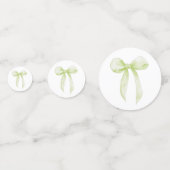 Confettis Table de fond verte (Derrière)